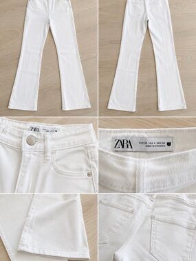 Zara White Flare Jeans Like new